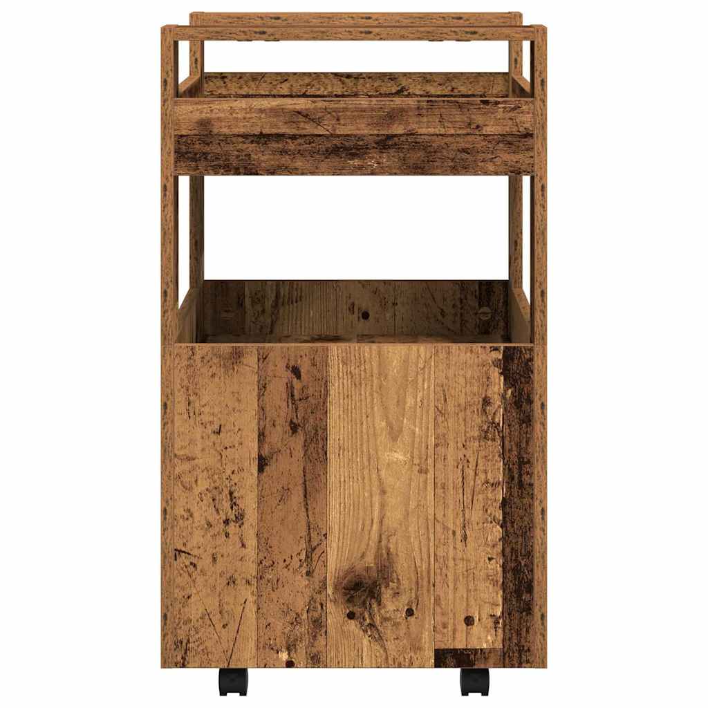 Kuhinjski kolica Staro drvo 60 x 45 x 80 cm Konstruirano drvo