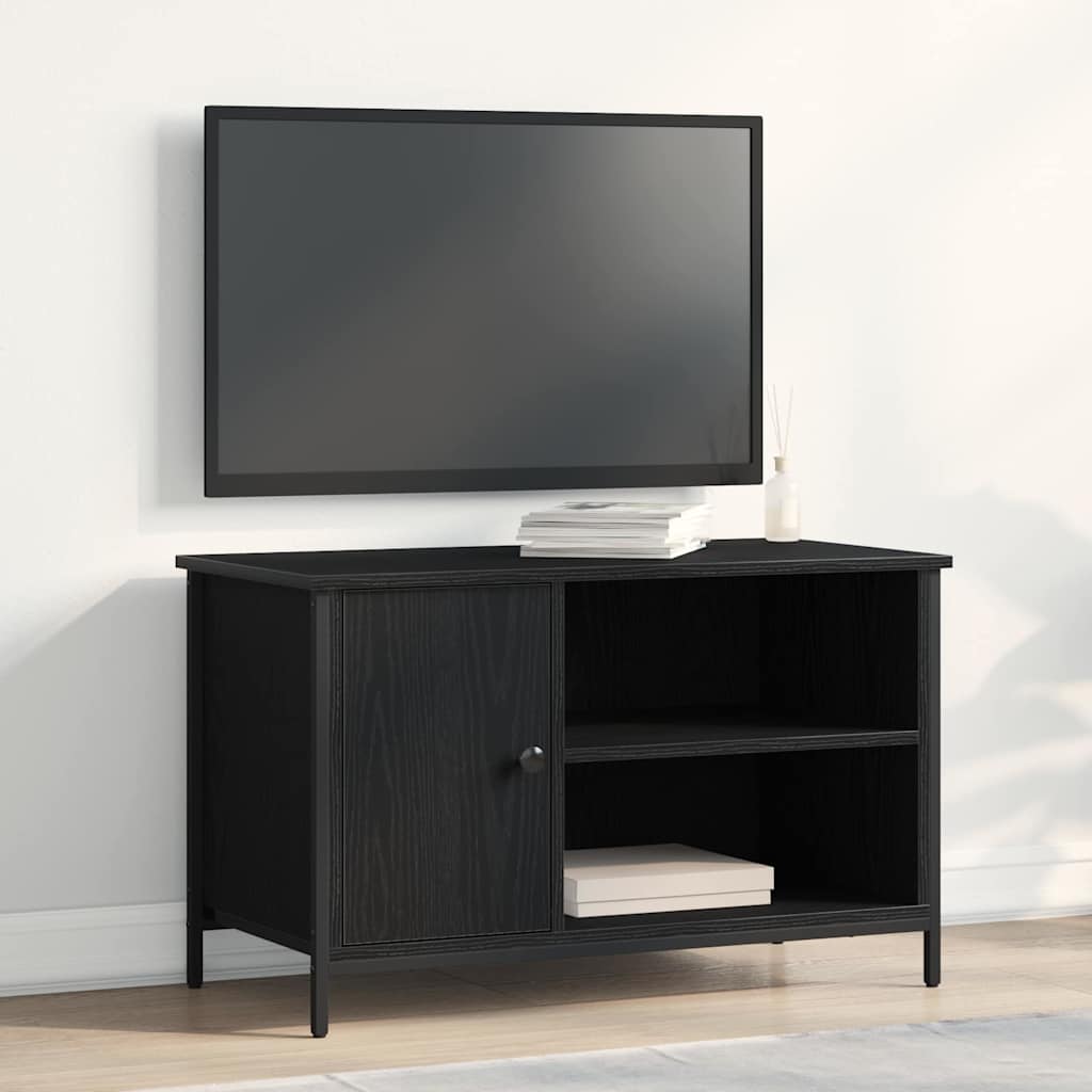 TV ormar Crni hrast 80 x 40 x 50 cm Konstruirano drvo