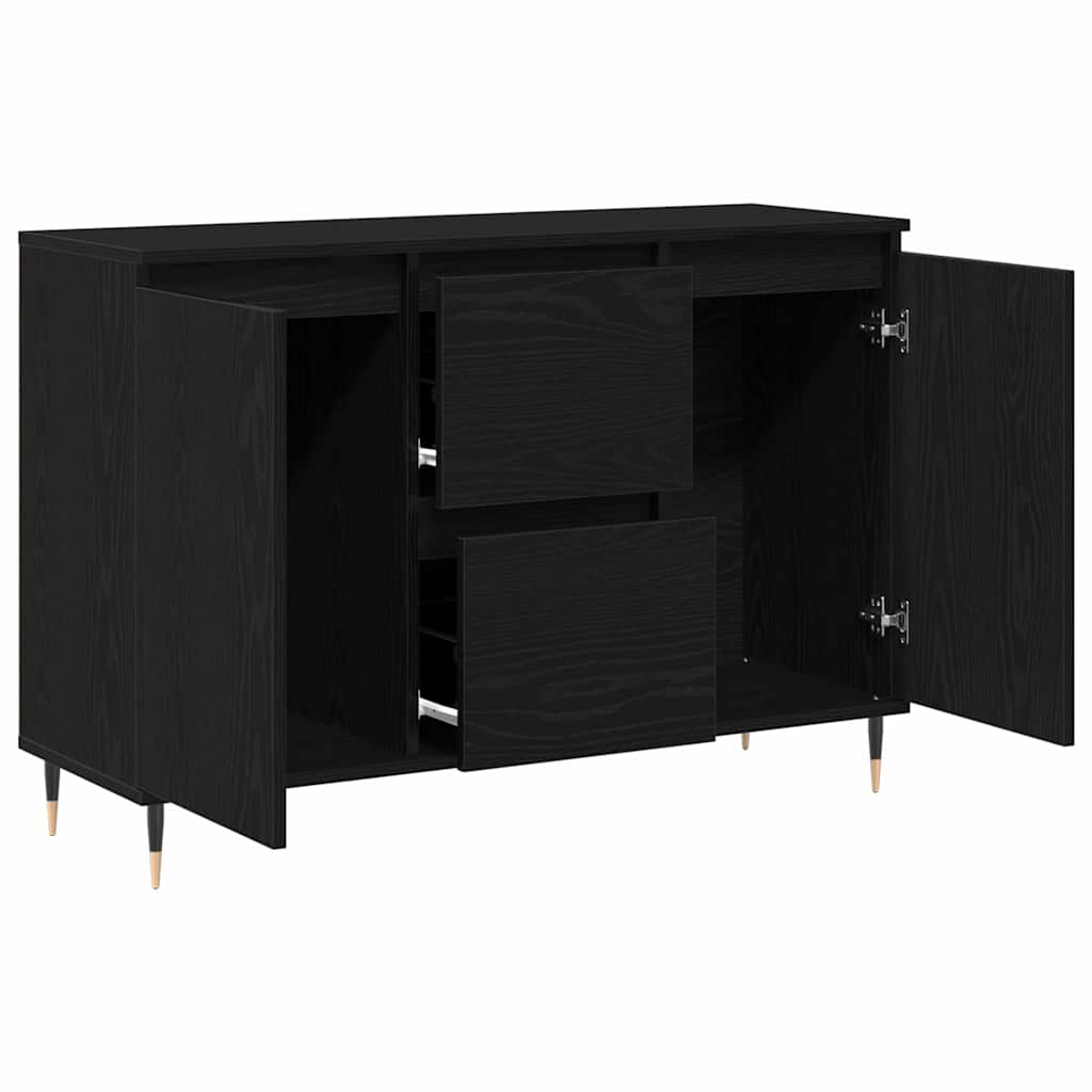Kreveta Crni hrast 101,5 x 35 x 70 cm Konstruirano drvo