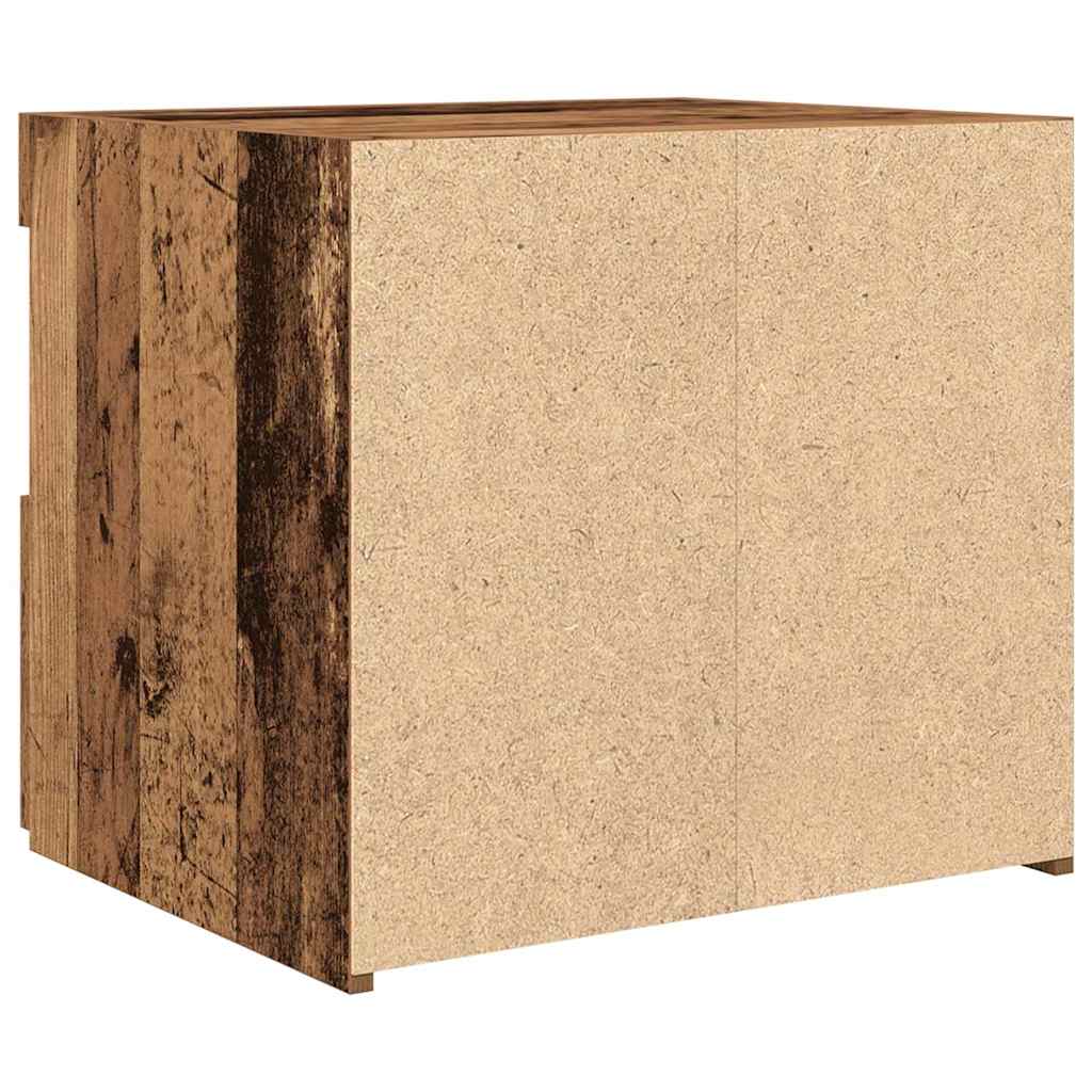 Noćni ormar 2 pcs Staro drvo 50 x 40 x 45 cm Konstruirano drvo