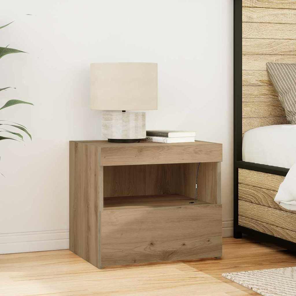 Noćni ormar s ladicama 2 pcs Umjetnički hrast 50 x 40 x 45 cm