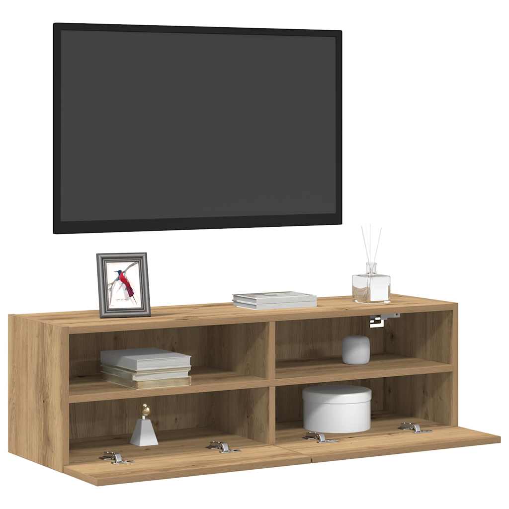 TV zidni ormar hrast artisan 100 x 30 x 30 cm Konstruirano drvo