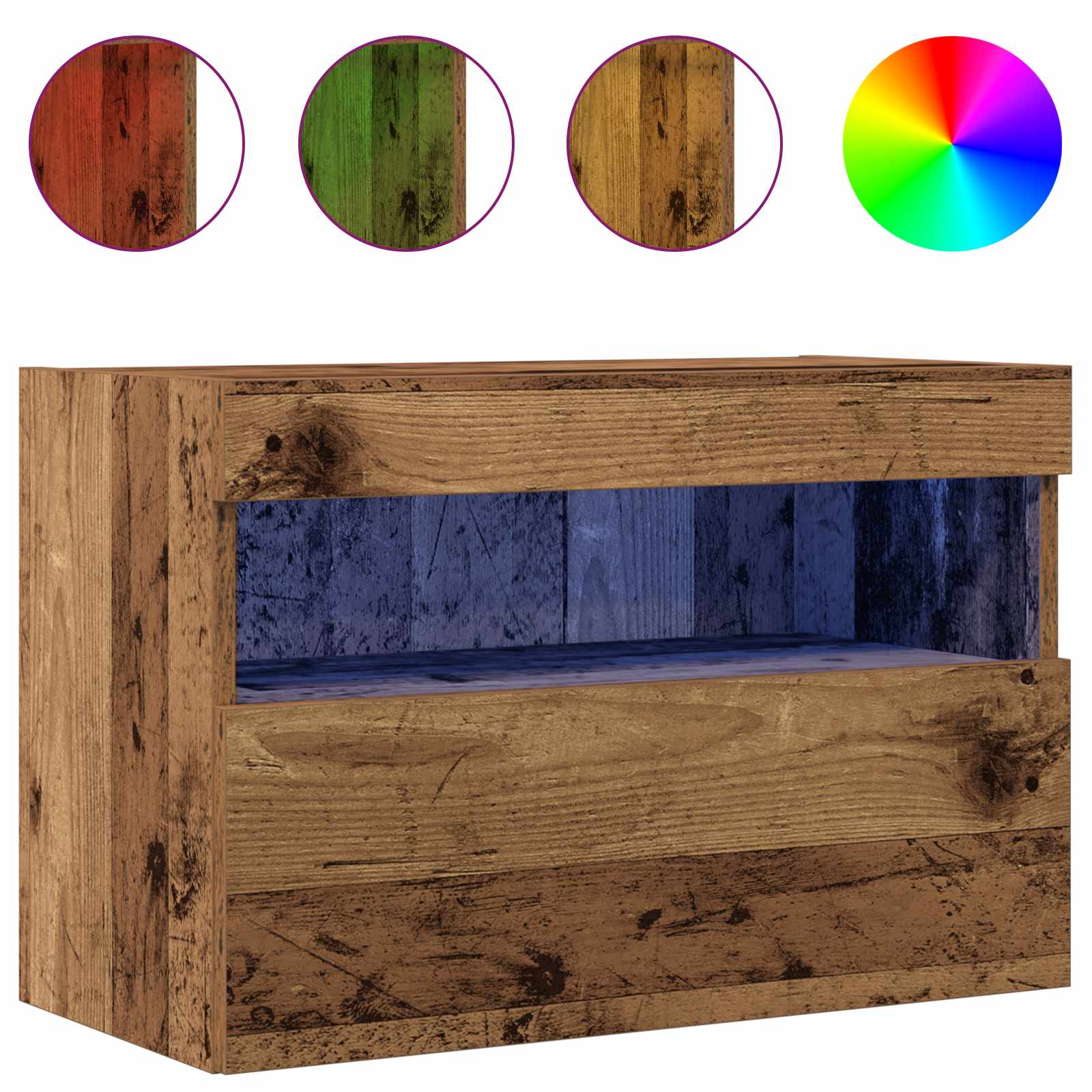 TV zidni ormar Staro drvo 60 x 30 x 40 cm Konstruirano drvo