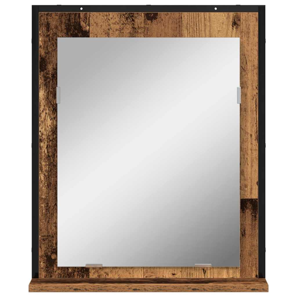 Ogledalo Staro drvo 50 x 12 x 60 cm Staklo i inženjerski drvo