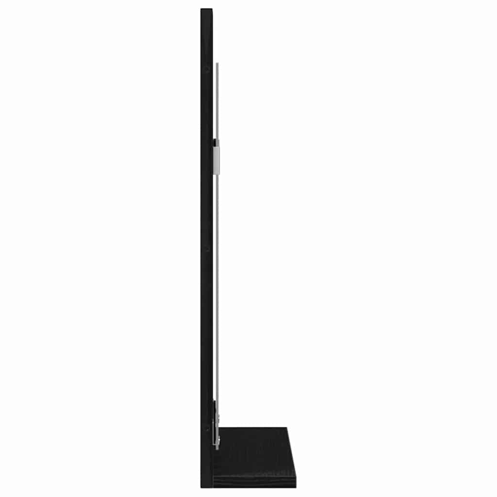 Ogledalo Crni hrast 50 x 12 x 60 cm Staklo i inženjerski drvo