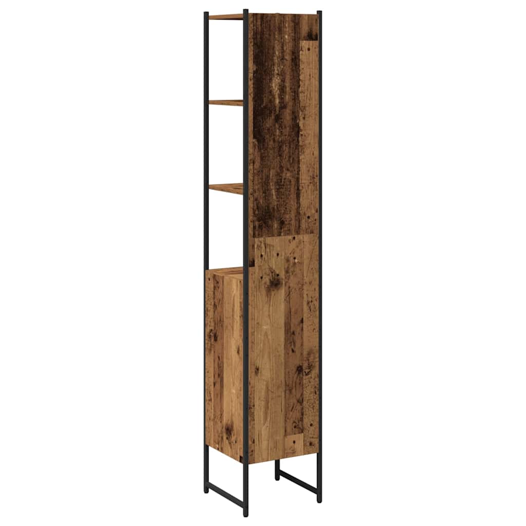 Kupaonski ormar Staro drvo 33 x 33 x 185,5 cm Konstruirano drvo