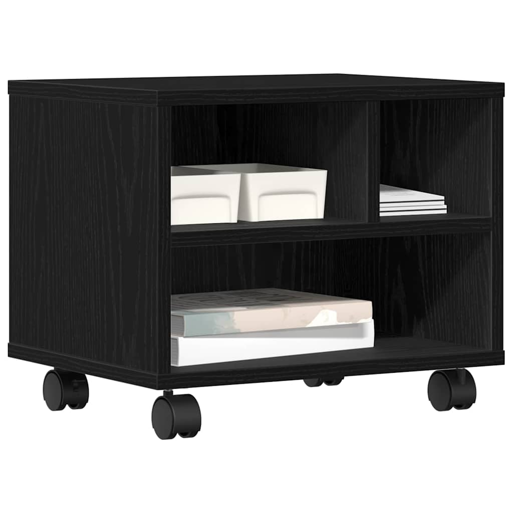 Držač za printer Crni hrast 41 x 32 x 34,5 cm Konstruirano drvo