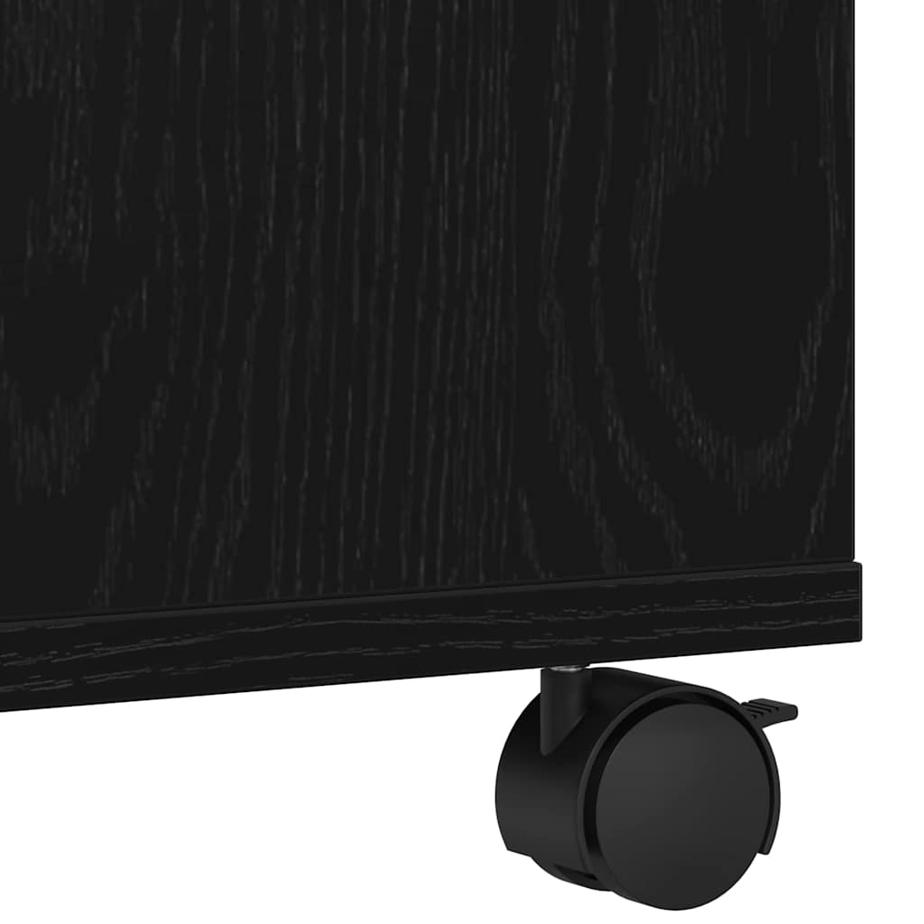 Držač za printer Crni hrast 60 x 50 x 67 cm Konstruirano drvo
