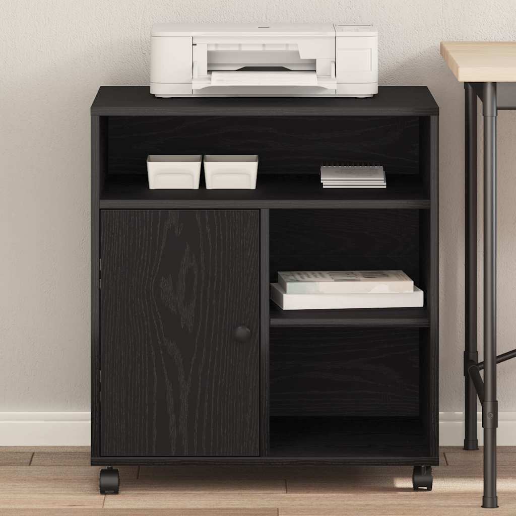 Držač za printer Crni hrast 60 x 50 x 67 cm Konstruirano drvo