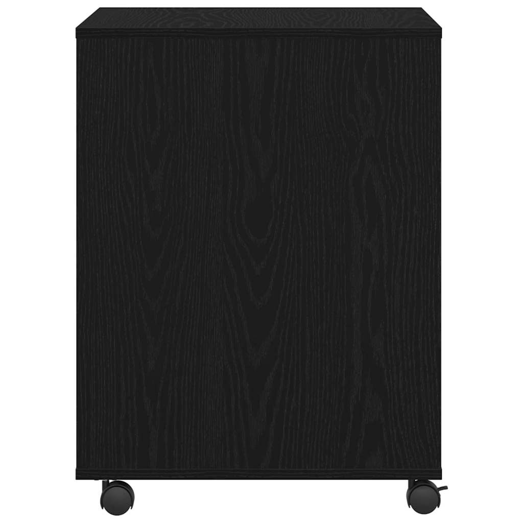 Držač za printer Crni hrast 60 x 50 x 67 cm Konstruirano drvo