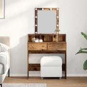 Toaletni stolić Staro drvo 80 x 41 x 144.5 cm Konstruirano drvo