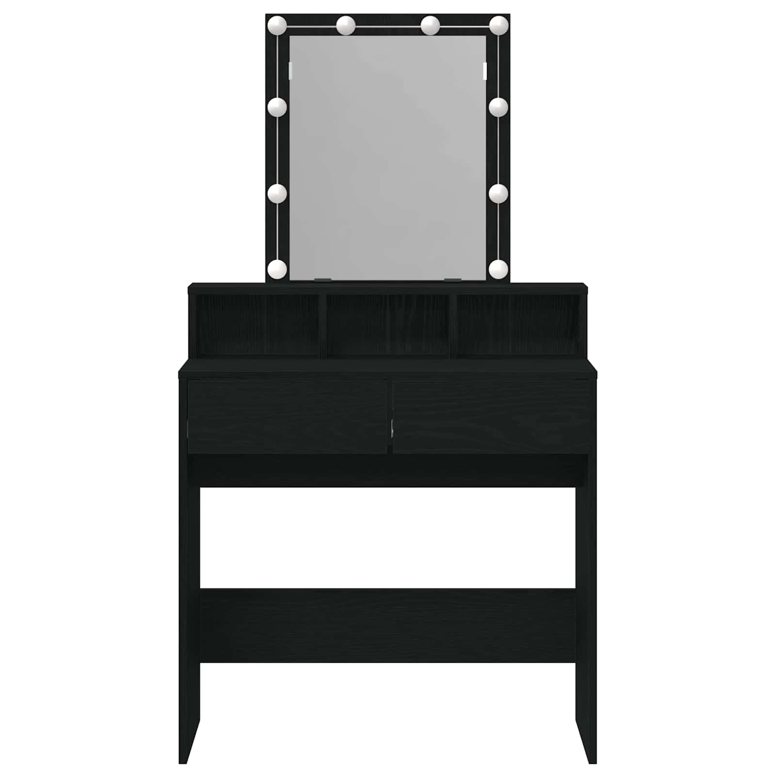 Toaletni stolić Crni hrast 80 x 41 x 144.5 cm Konstruirano drvo