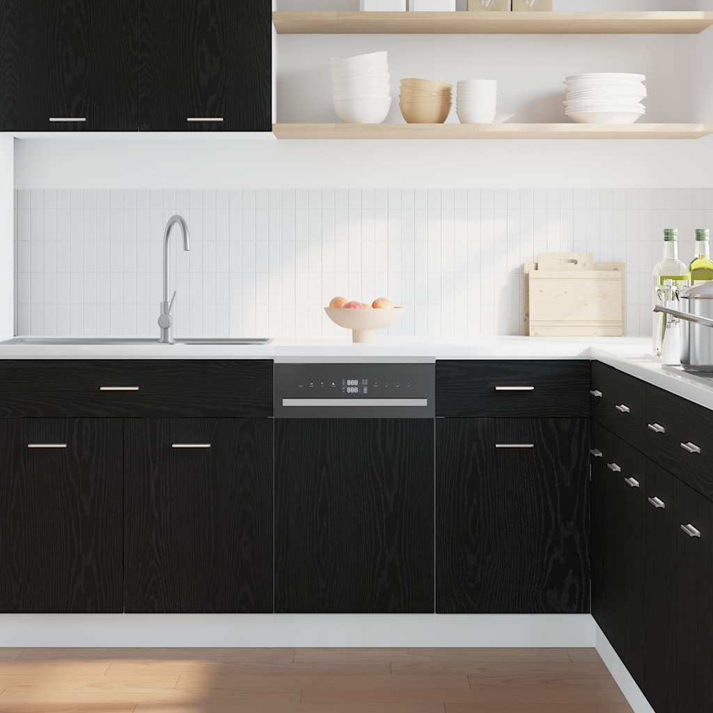Panel za perilicu posuđa Lyon crni hrast 45x1,5x67 cm inženjerski drvo