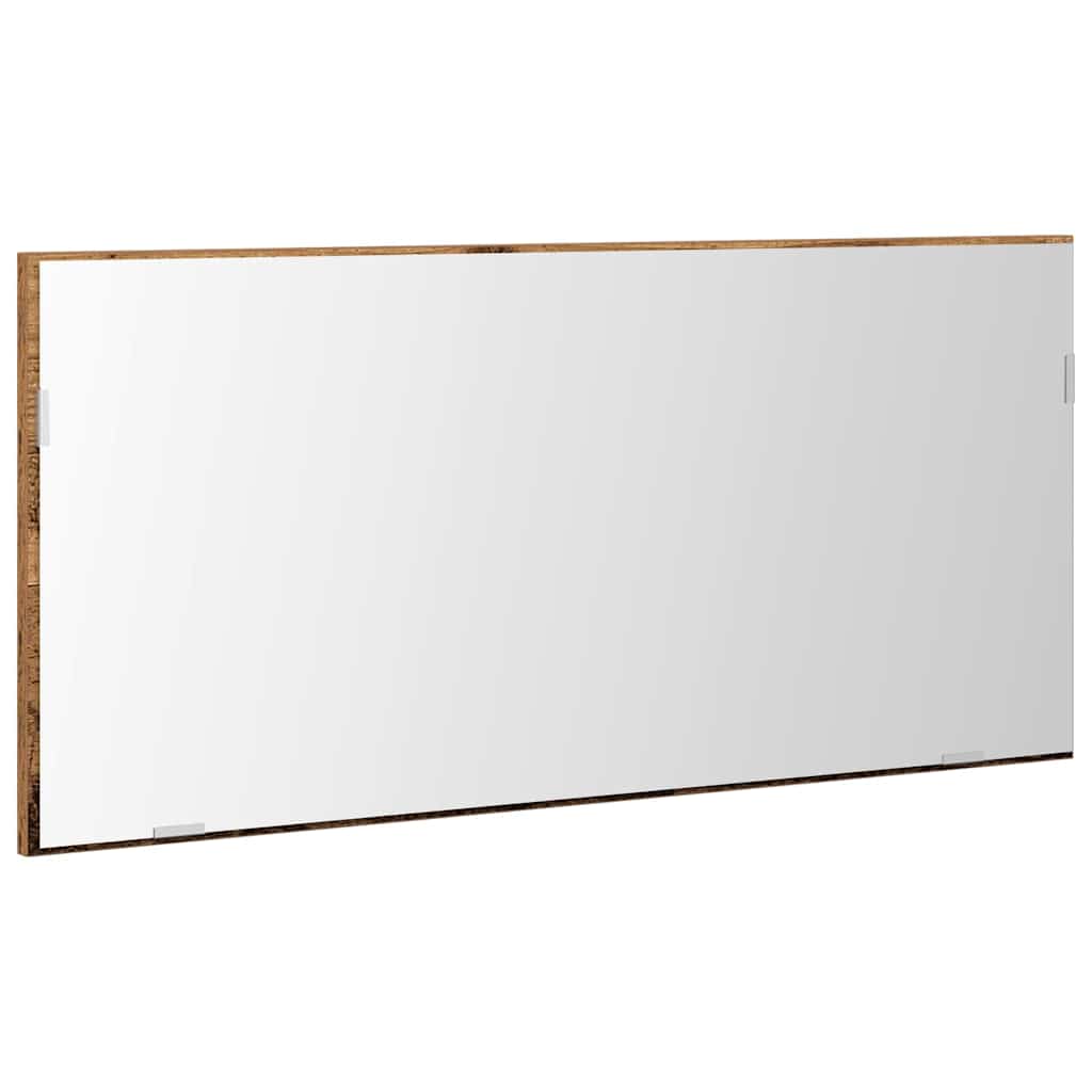 Ogledalo Zidne Staro drvo 80 x 37 cm Staklo i inženjerski drvo