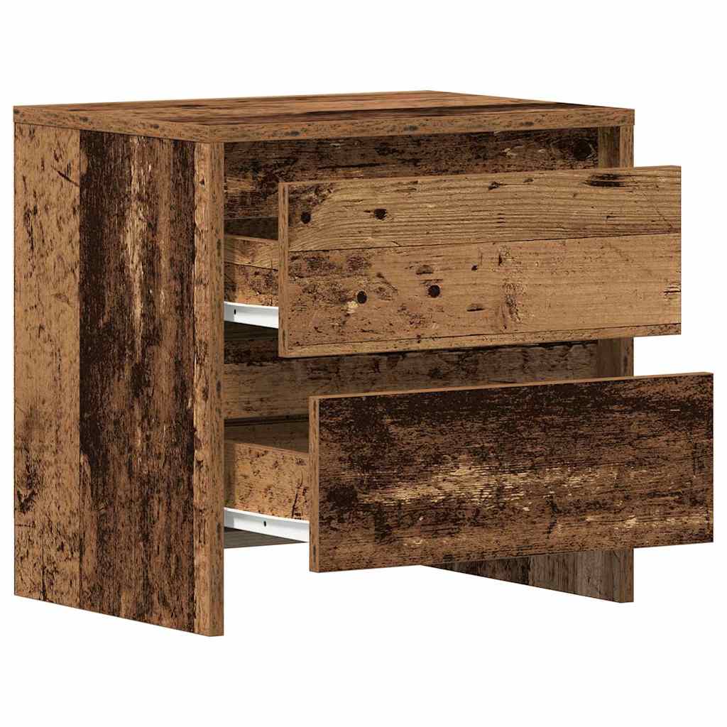 Noćni ormar s ladicama 2 pcs Staro drvo 45 x 34 x 44,5 cm