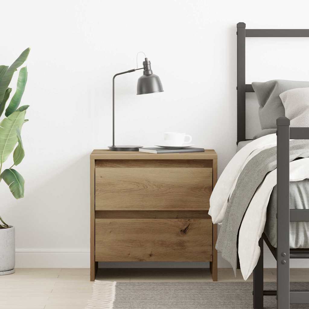 Noćni ormar s ladicama Umjetnički hrast 45 x 34 x 44,5 cm