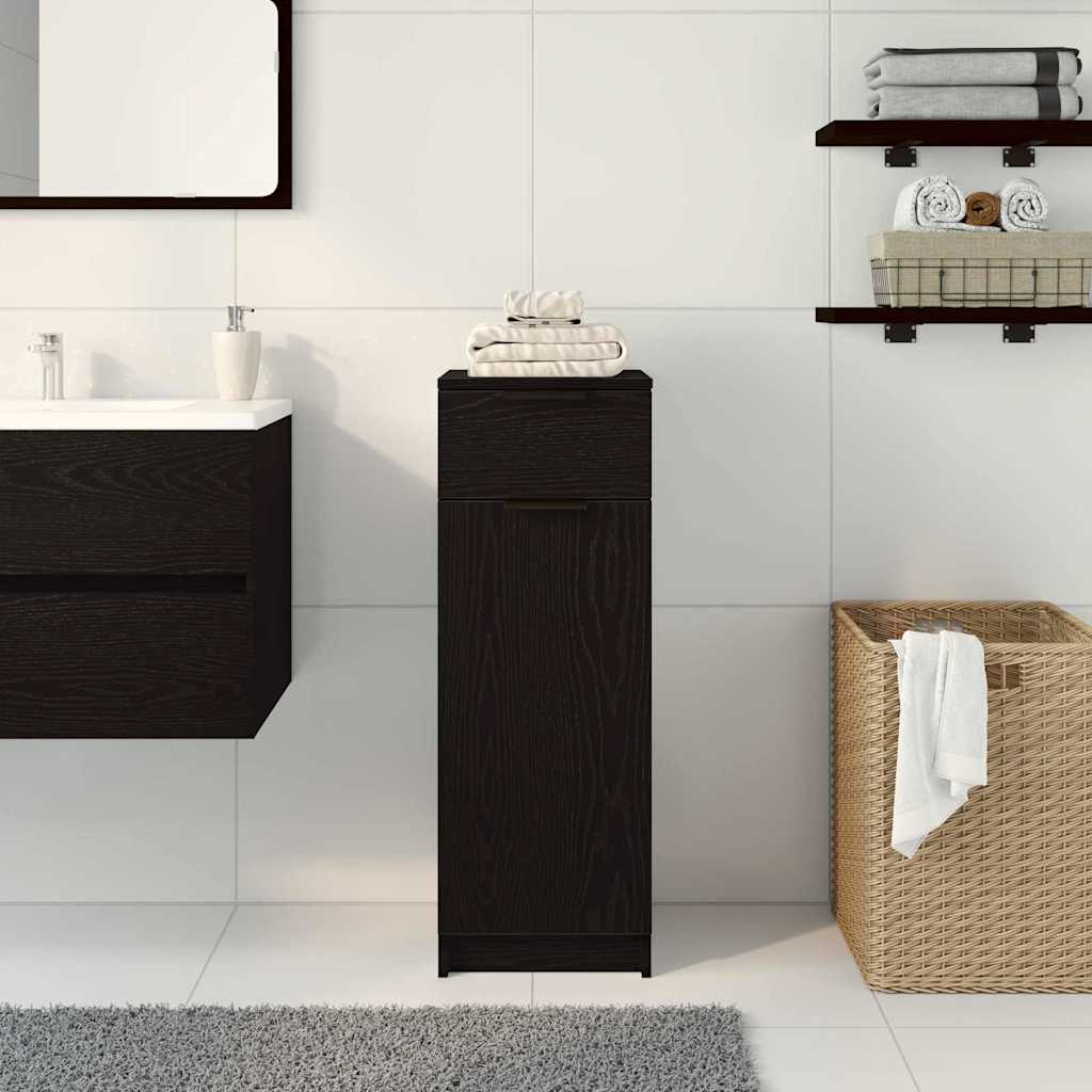 Kupaonski ormar Crni hrast 32 x 34 x 90 cm Konstruirano drvo