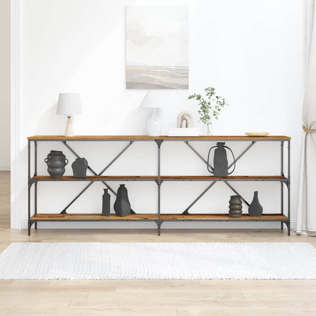 Konzolna stolica Staro drvo 200 x 30 x 75 cm Konstruirano drvo