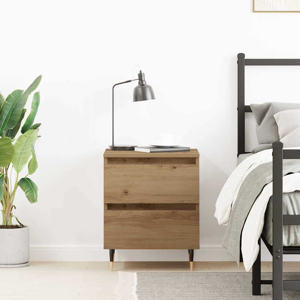 Noćni ormar Umjetnički hrast 40 x 35 x 50 cm Konstruirano drvo