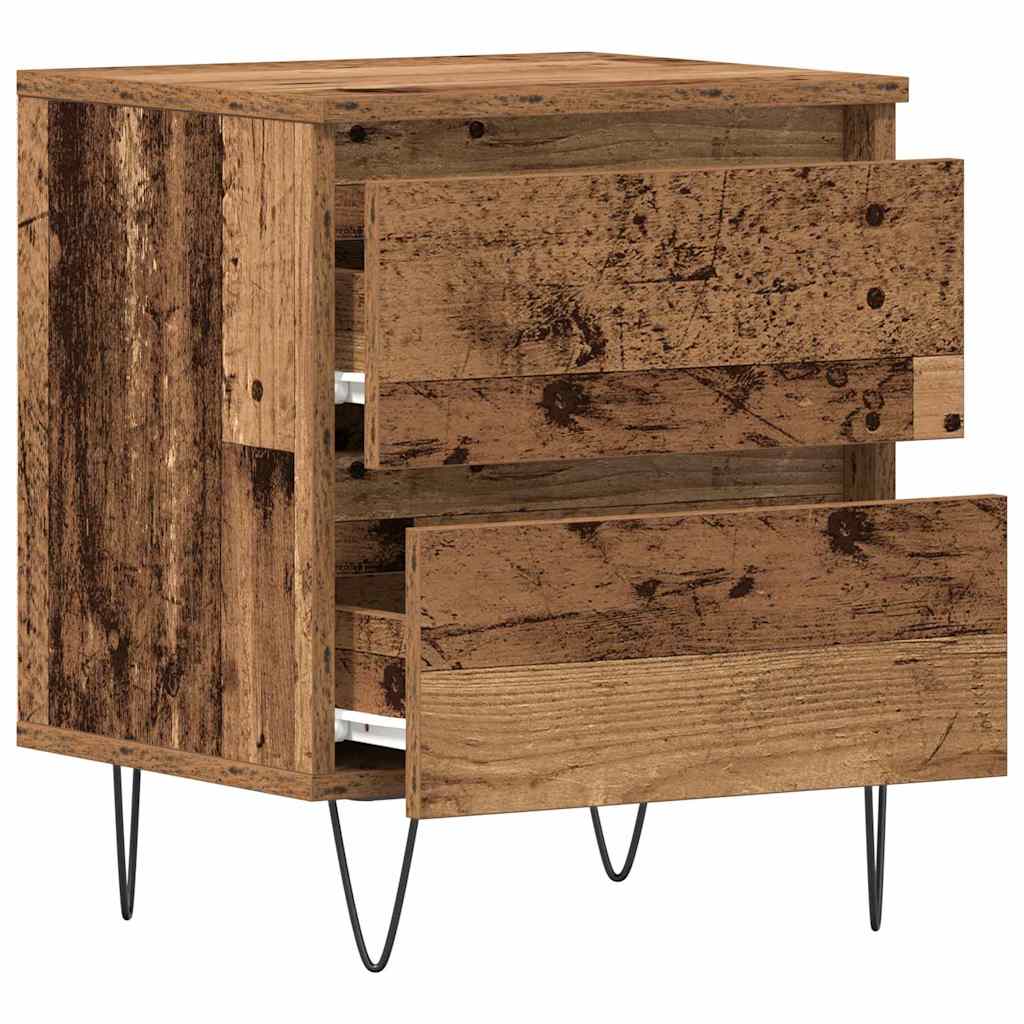 Noćni ormar 2 pcs Staro drvo 40 x 35 x 50 cm Konstruirano drvo