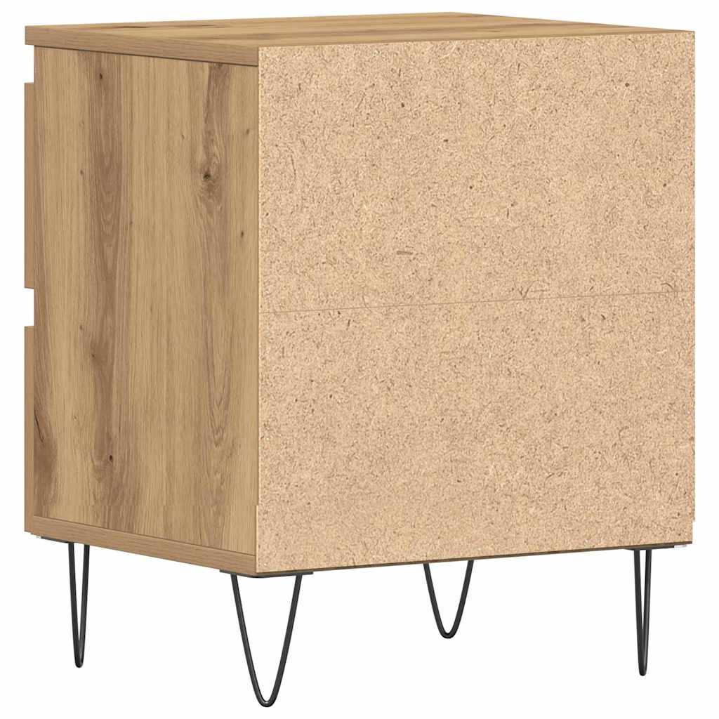 Noćni ormar s ladicama 2 pcs hrast artisan 40 x 35 x 50 cm