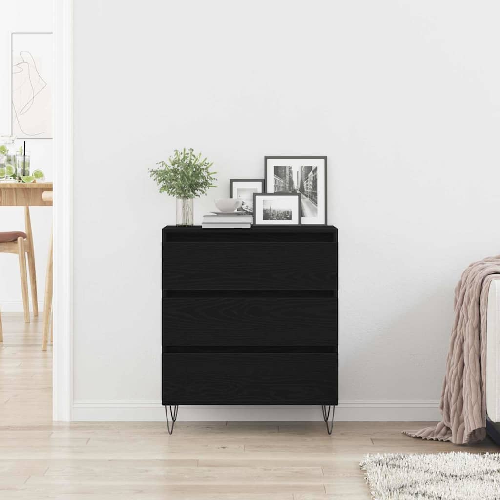 Kreveta s ladicama Crni hrast 60 x 35 x 70 cm Konstruirano drvo