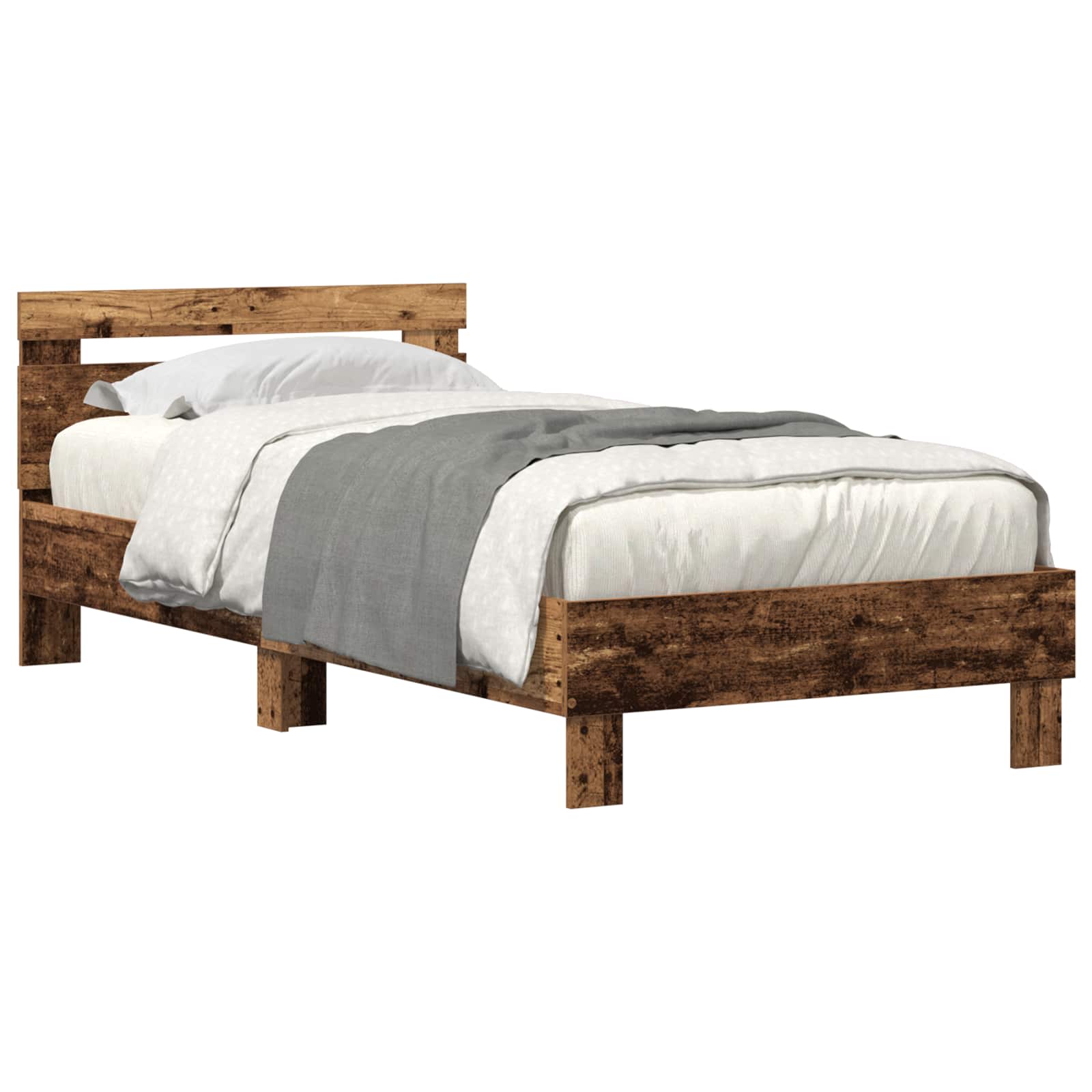 Krevetna konstrukcija Staro drvo 100 x 200 cm Konstruirano drvo