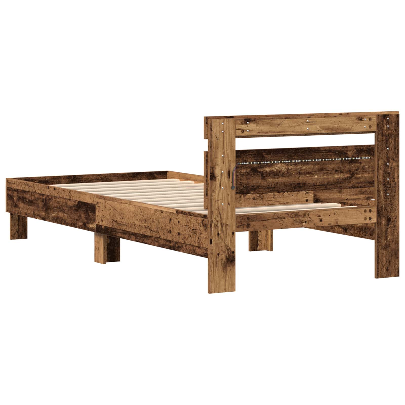 Krevetna konstrukcija Staro drvo 100 x 200 cm Konstruirano drvo