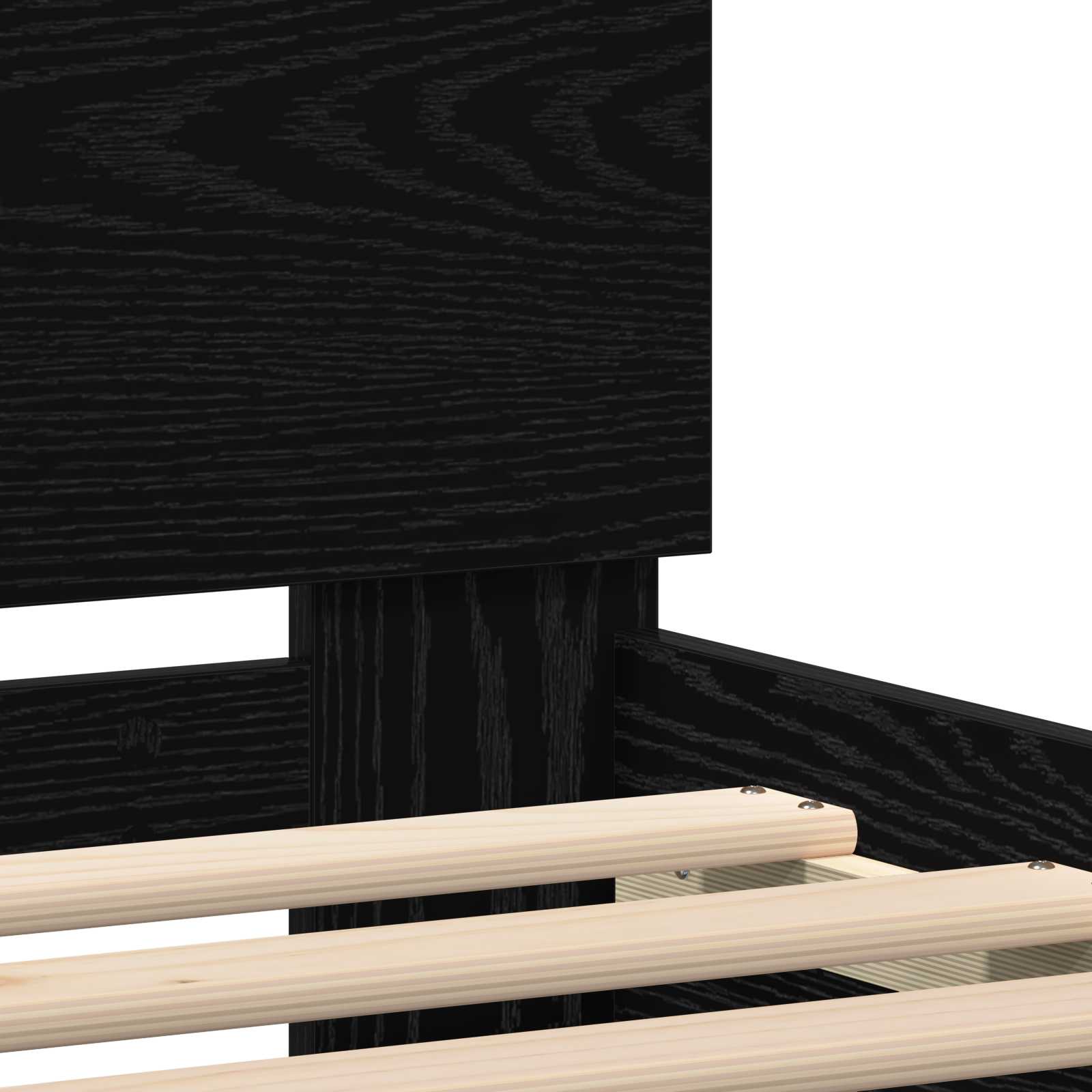 Krevetna konstrukcija Crni hrast 100 x 200 cm Konstruirano drvo