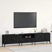TV ormar Crni hrast 200 x 25 x 44 cm Konstruirano drvo