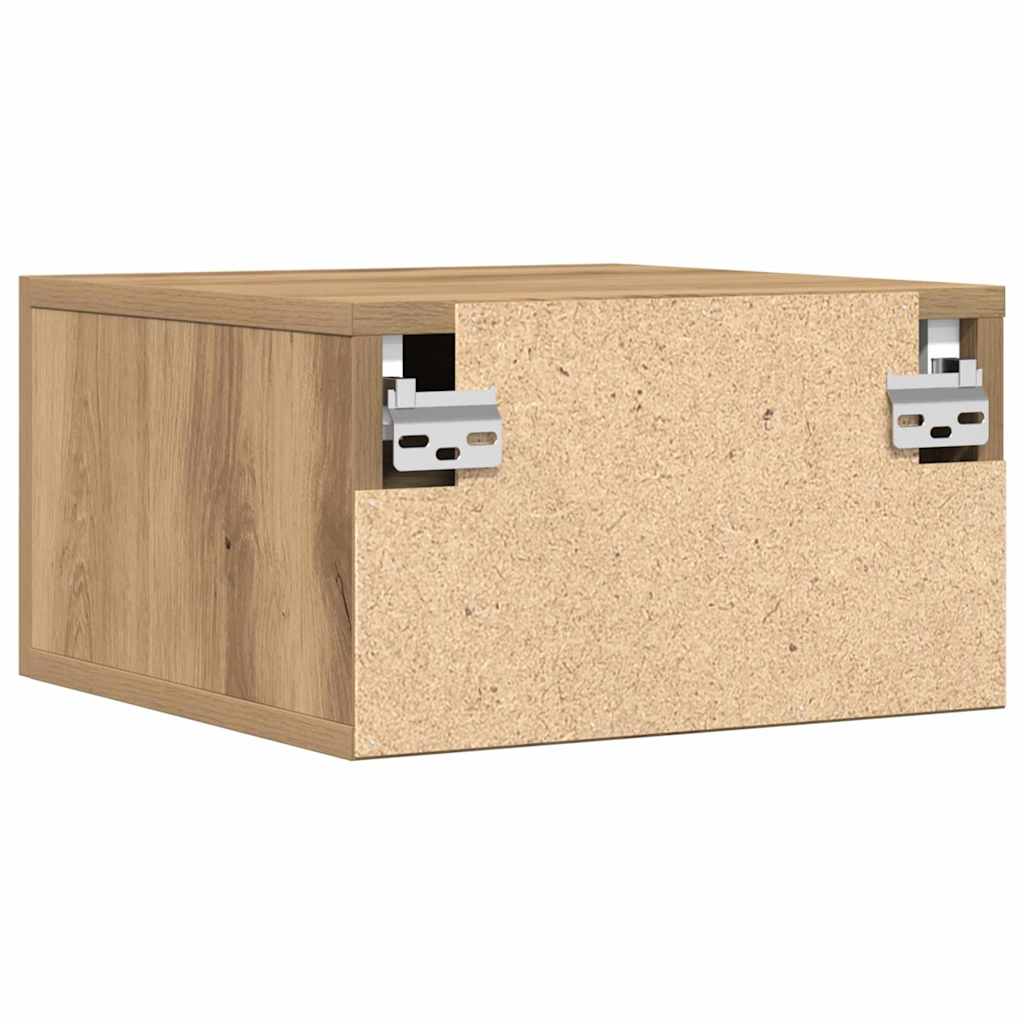 Noćni ormar Zidne 2 pcs Umjetnički hrast 35 x 35 x 20 cm