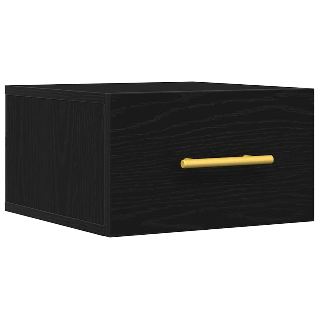 Noćni ormar Zidne Crni hrast 35 x 35 x 20 cm Konstruirano drvo