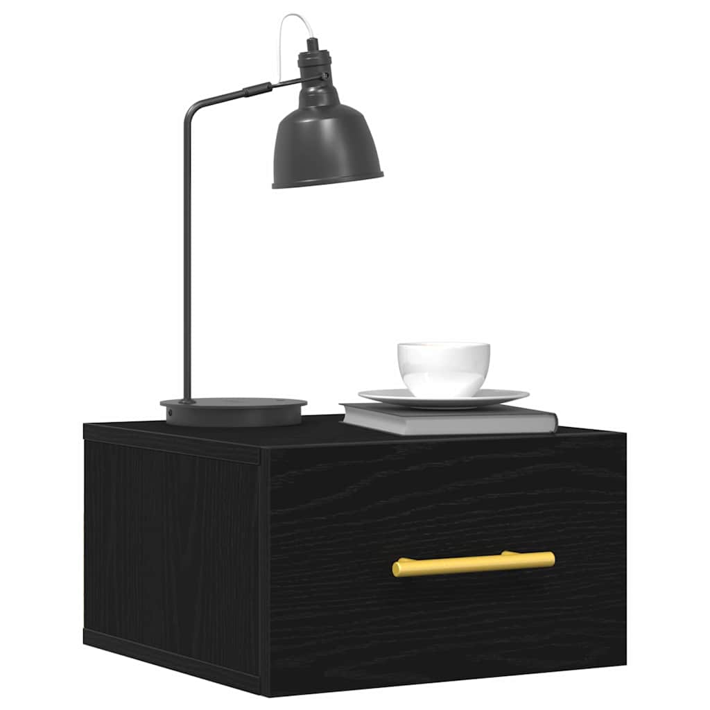 Noćni ormar 2 pcs Crni hrast 35 x 35 x 20 cm Konstruirano drvo