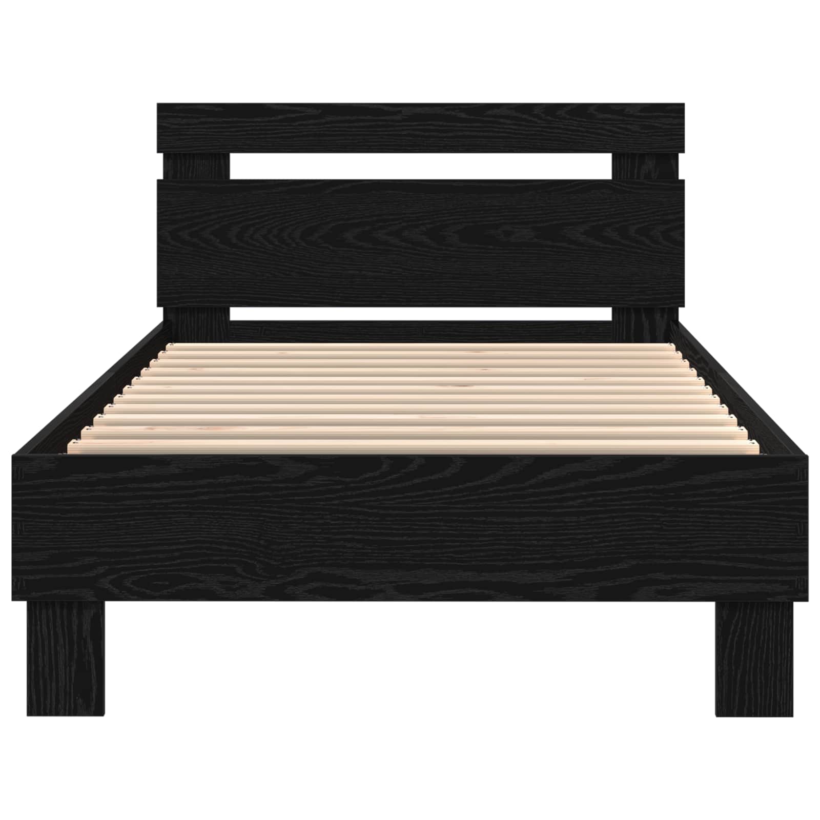 Krevetna konstrukcija Crni hrast 90 x 200 cm Konstruirano drvo