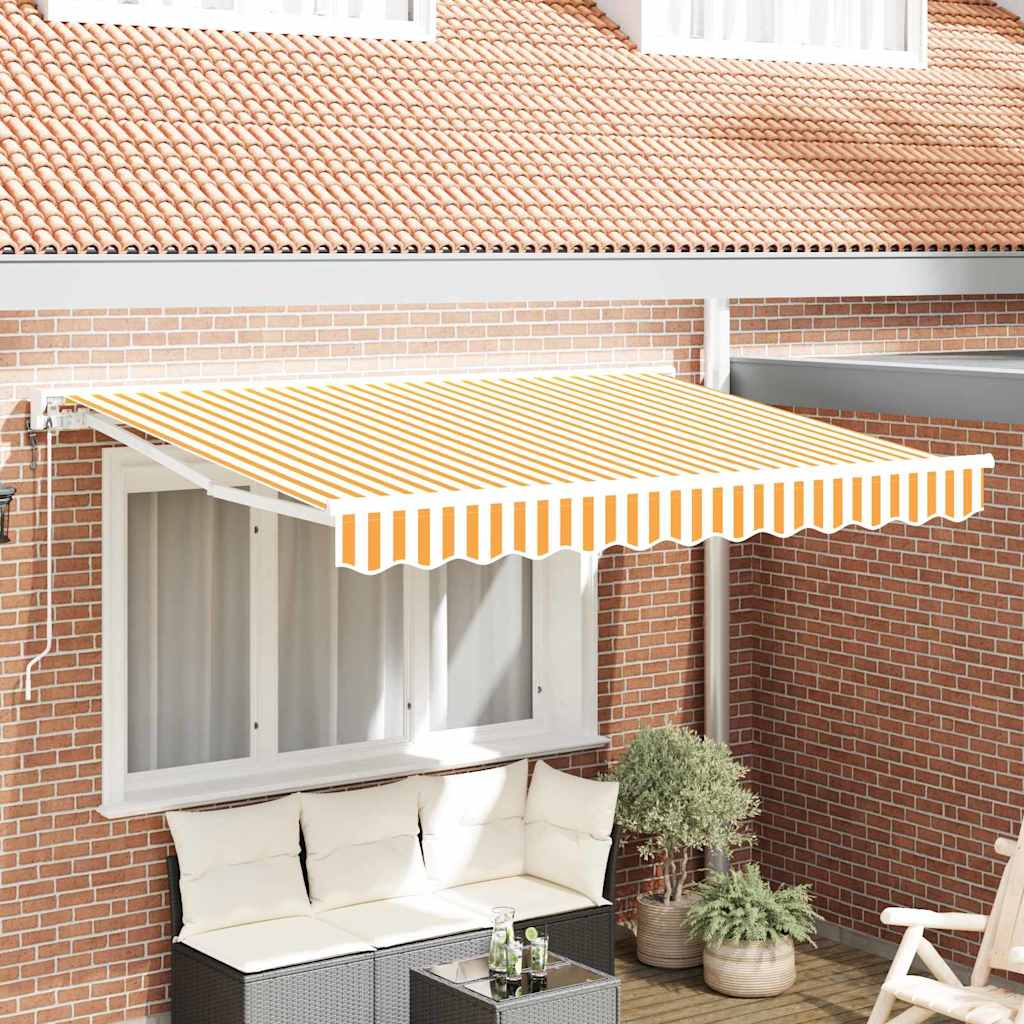 Okvir tende Žuta i bijela 250 x 200 cm Poliester s PU premazom