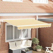 Skrovita tenda Žuta 250 x 200 cm tkanina