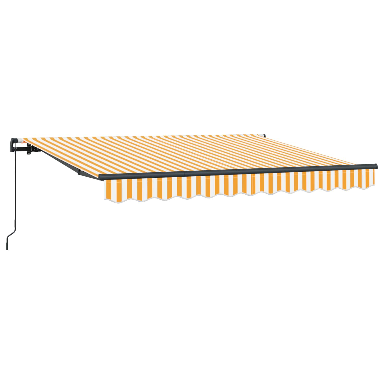 Skrovita tenda Žuta 250 x 200 cm tkanina