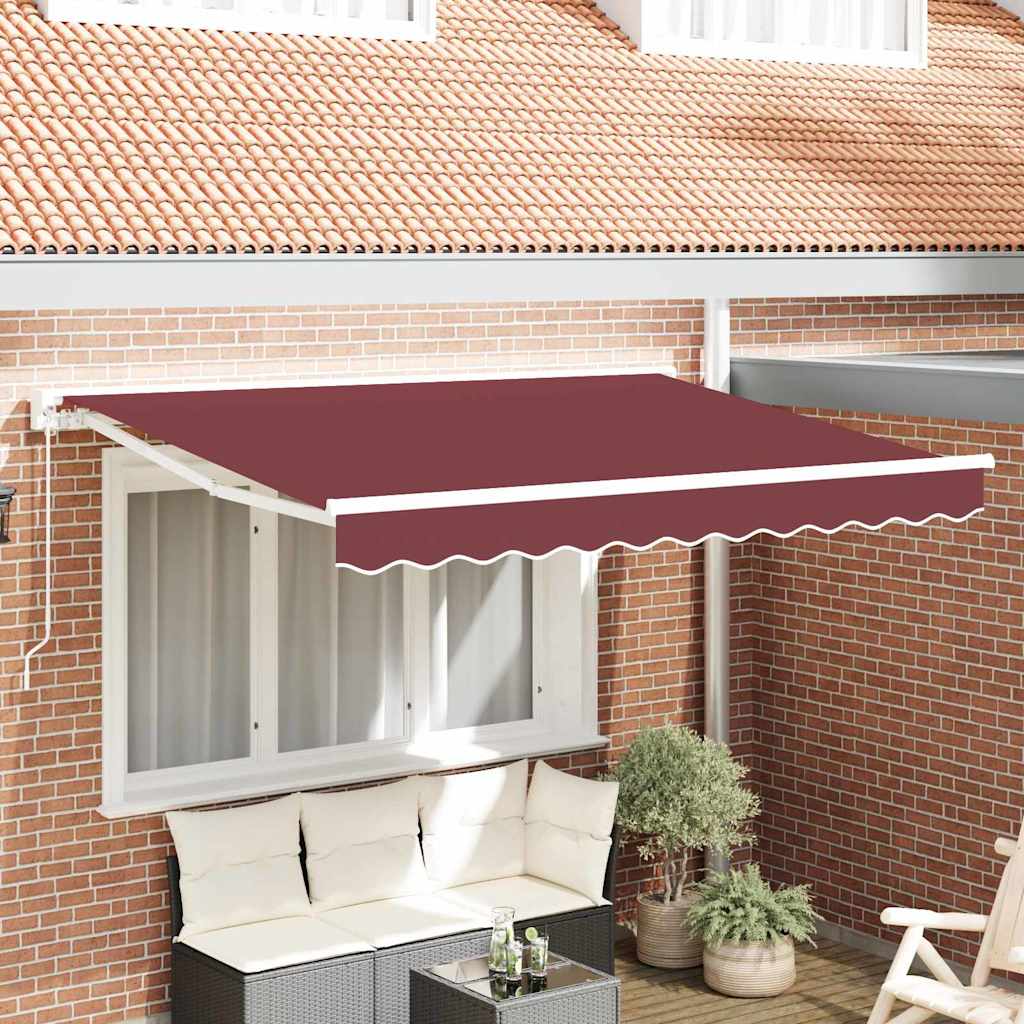 Okvir tende Tamno crvena 250 x 200 cm Poliester s PU premazom