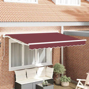 Okvir tende Tamno crvena 250 x 200 cm Poliester s PU premazom