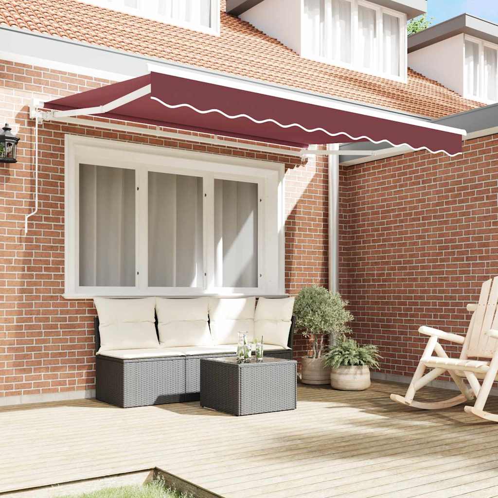 Okvir tende Tamno crvena 250 x 200 cm Poliester s PU premazom