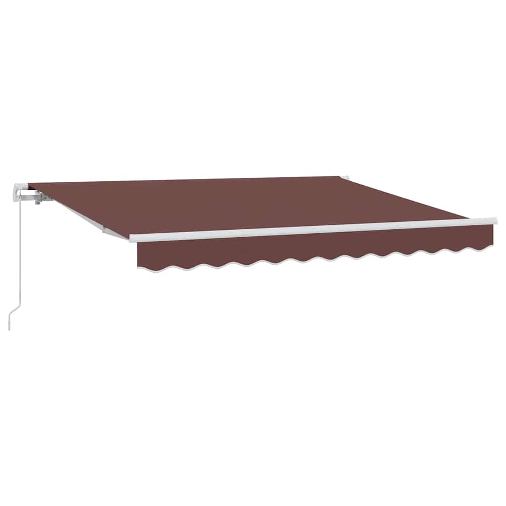 Skrovita tenda Smeđa 250 x 200 cm tkanina