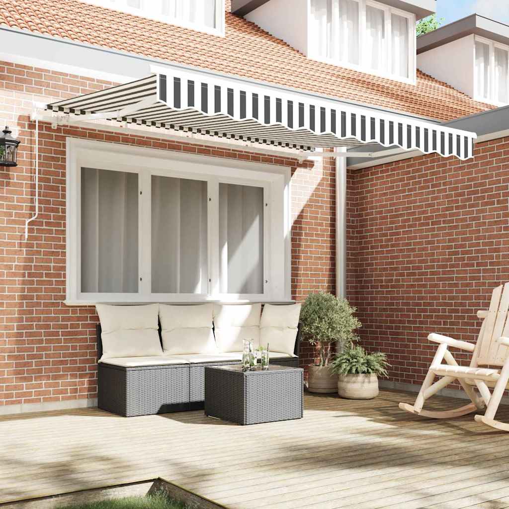 Skrovita tenda Antracit 250 x 200 cm tkanina