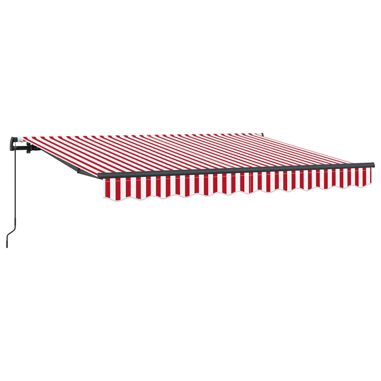 Skrovita tenda Crvena 250 x 200 cm tkanina