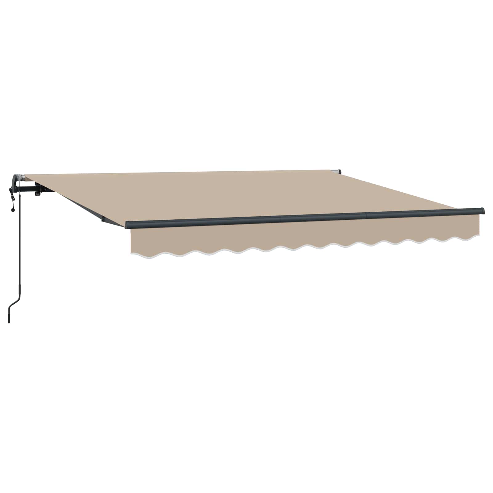 Skrovita tenda Bež 250 x 200 cm tkanina