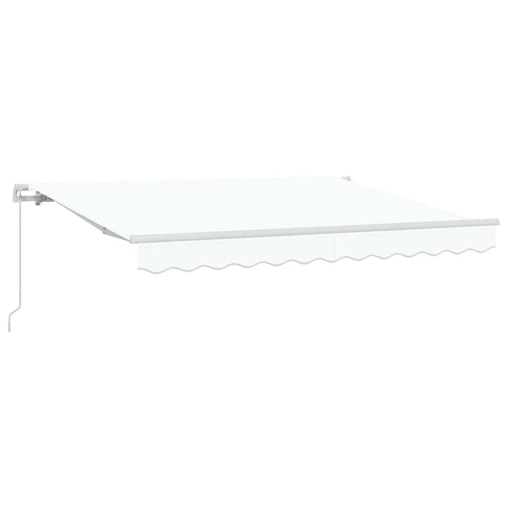 Skrovita tenda Bijelo 250 x 200 cm tkanina