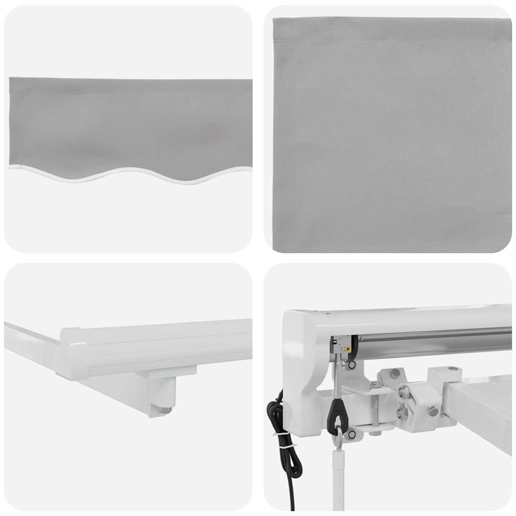 Okvir tende Svijetlo siva 250 x 200 cm Poliester s PU premazom