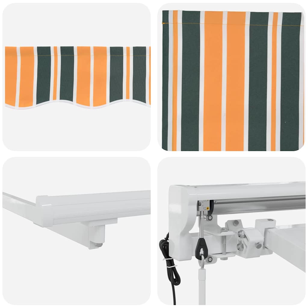 Okvir tende Zelena i žuta 250 x 200 cm Poliester s PU premazom