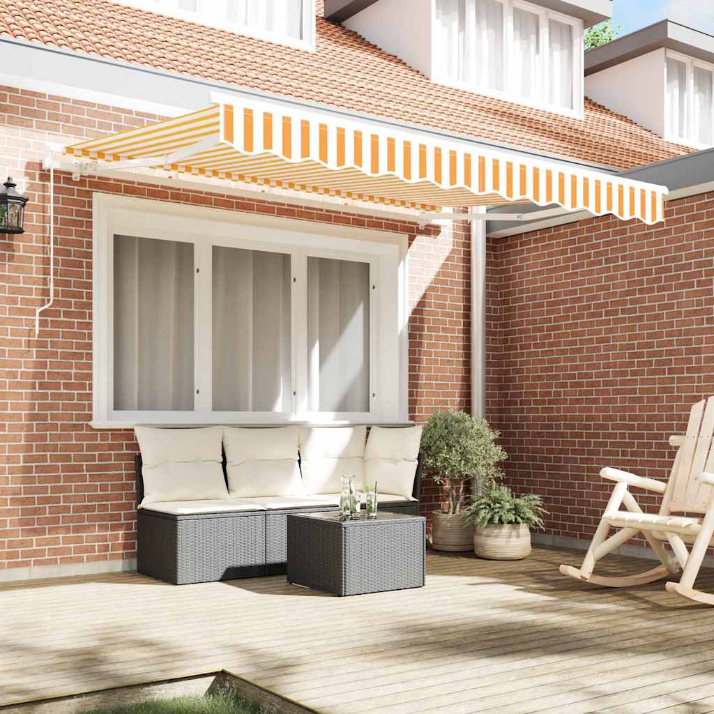 Skrovita tenda Žuta 300 x 200 cm tkanina