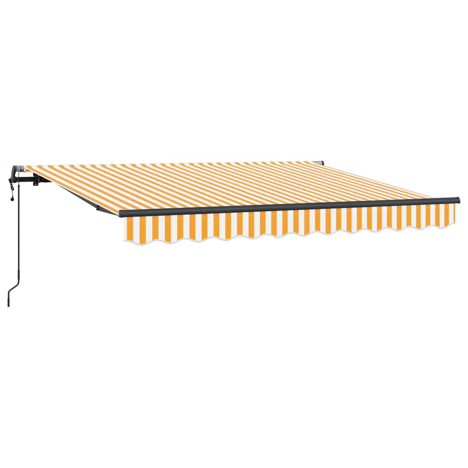 Skrovita tenda Žuta 300 x 200 cm tkanina