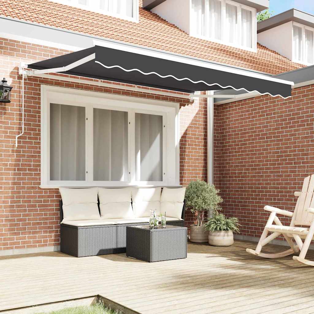 Okvir tende Antracit 300 x 200 cm Poliester s PU premazom